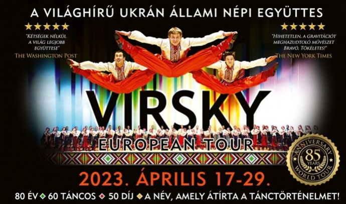 VIRSKY Ukrán Állami Népi Együttes - Országos turné - Jegyvásárlás itt!